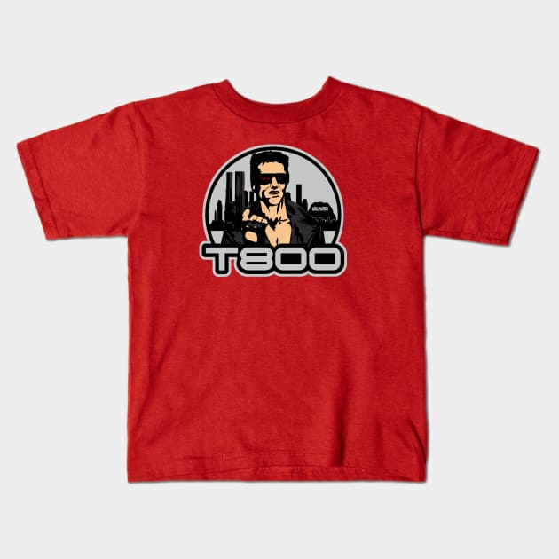 t800 Kids T-Shirt by carloj1956